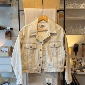 MM6 Maison Mariela cotton, cropped jean jacket